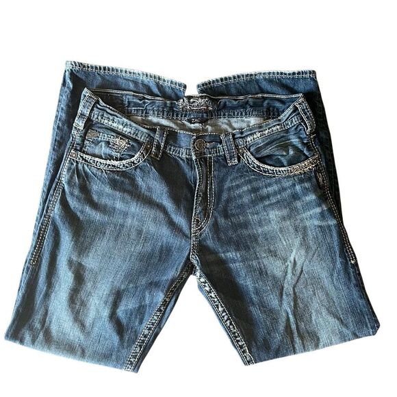 Mens Silver Zac Jeans - W34 L32 - 100% Cotton - Picture 5 of 13